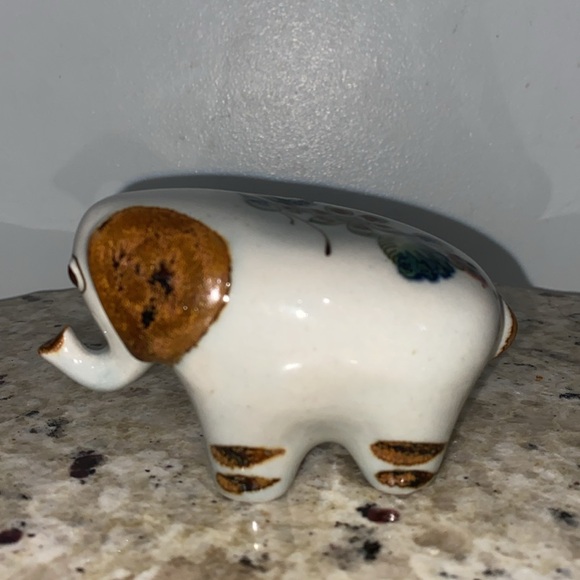Vintage 1970 Ken Edwards El Palomar Mexican Tonala Art Pottery Elephant Figurine - Picture 4 of 14